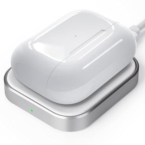 AirPods Pro Charger, Wireless Charging Station for AirPods Pro 3/ Pro 2/Pro, Wireless Charger for Airpods 4 (with Active Noise Cancellation)/ 3rd