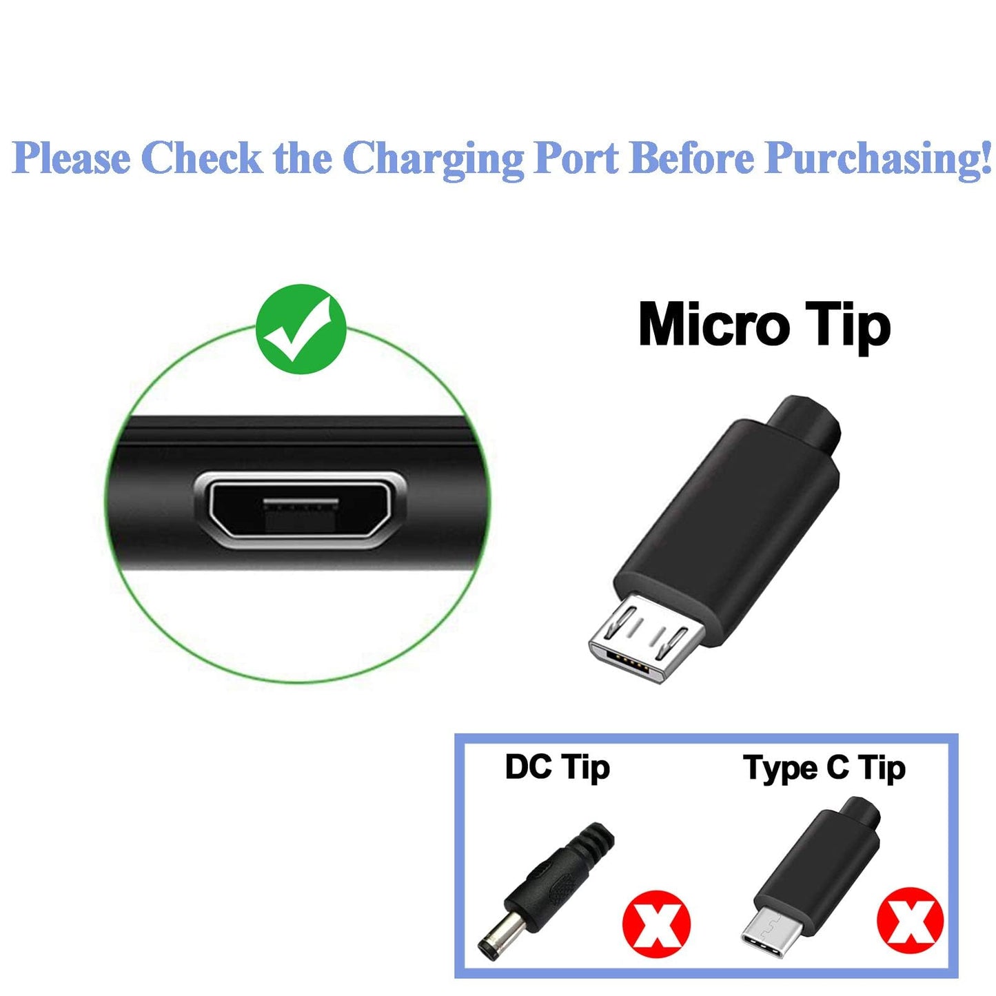 TPLTECH Speaker Charger Cord Compatible Sony/Bose/UE/Beats JBL Bluetooth Speaker Power Supply Cord Line, Micro USB Charger Cable - 3FT