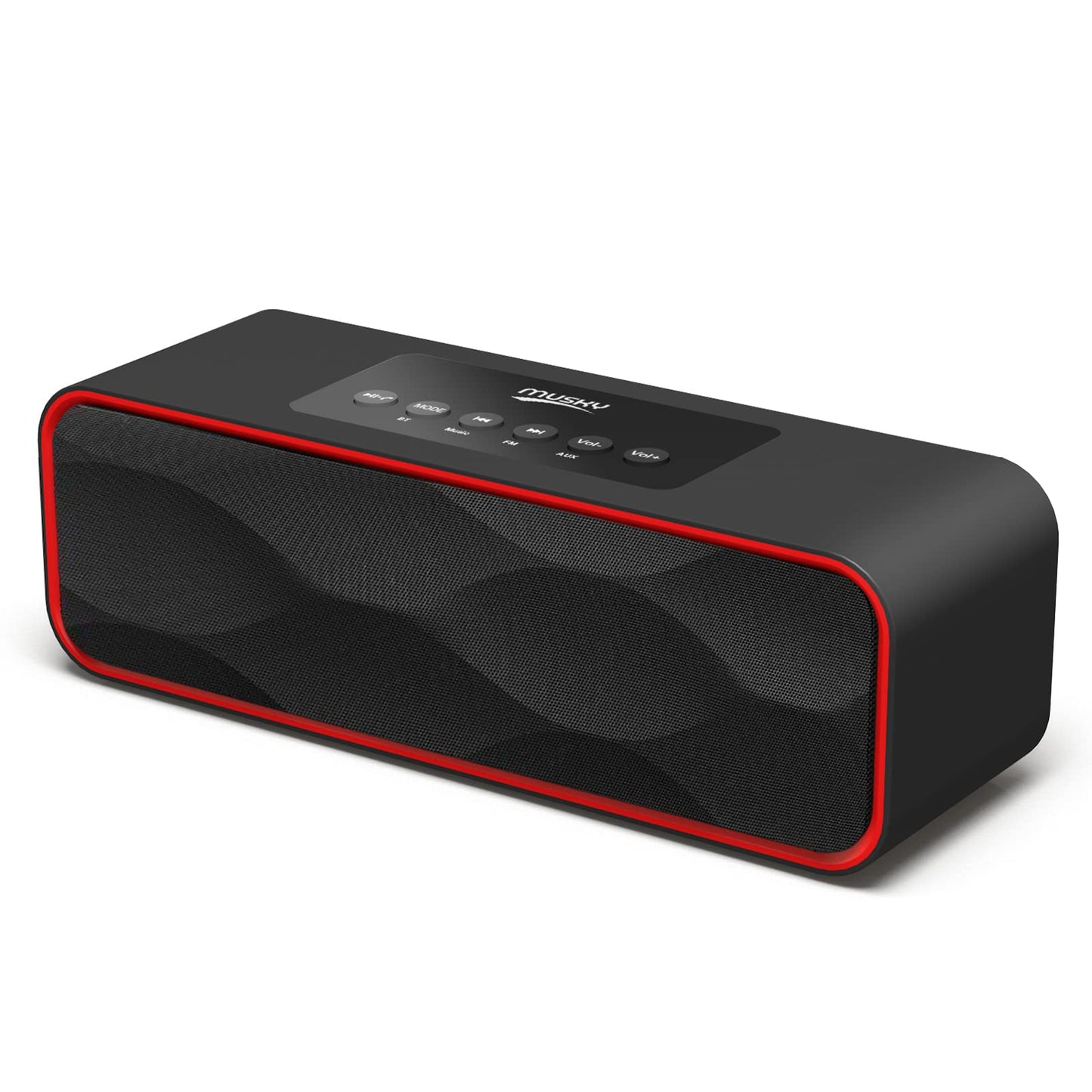 Portable Wireless Bluetooth Stereo Speaker with Powerful Sound 10W Acoustic Drivers Built-in Mic FM Radio Micro SD Card USB AUX-in Slot
