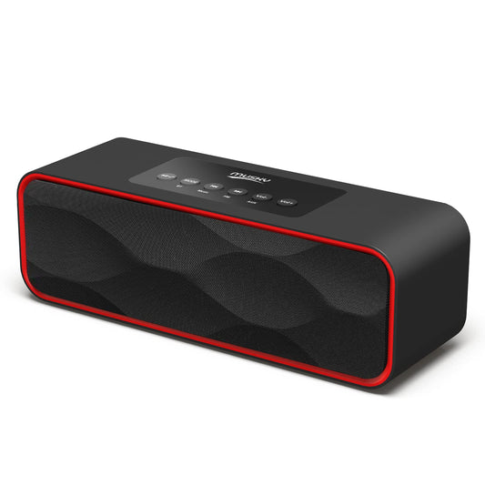 Portable Wireless Bluetooth Stereo Speaker with Powerful Sound 10W Acoustic Drivers Built-in Mic FM Radio Micro SD Card USB AUX-in Slot