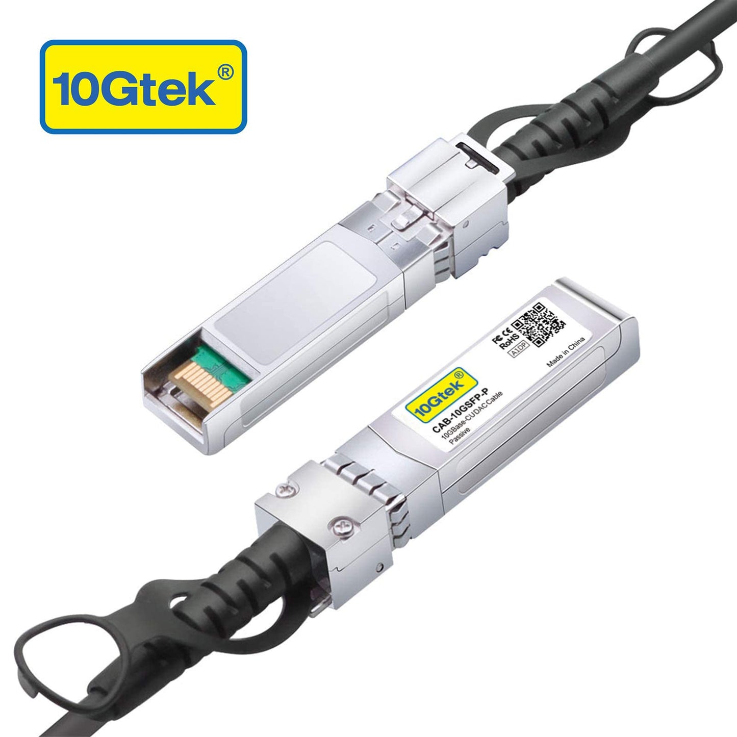 10Gtek 10G SFP+ DAC Cable, SFP+ to SFP+ Twinax Direct Attach Copper Passive for Ubiquiti UniFi, Meraki, Mikrotik, Fortinet, Netgear, D-Link, TP-Link