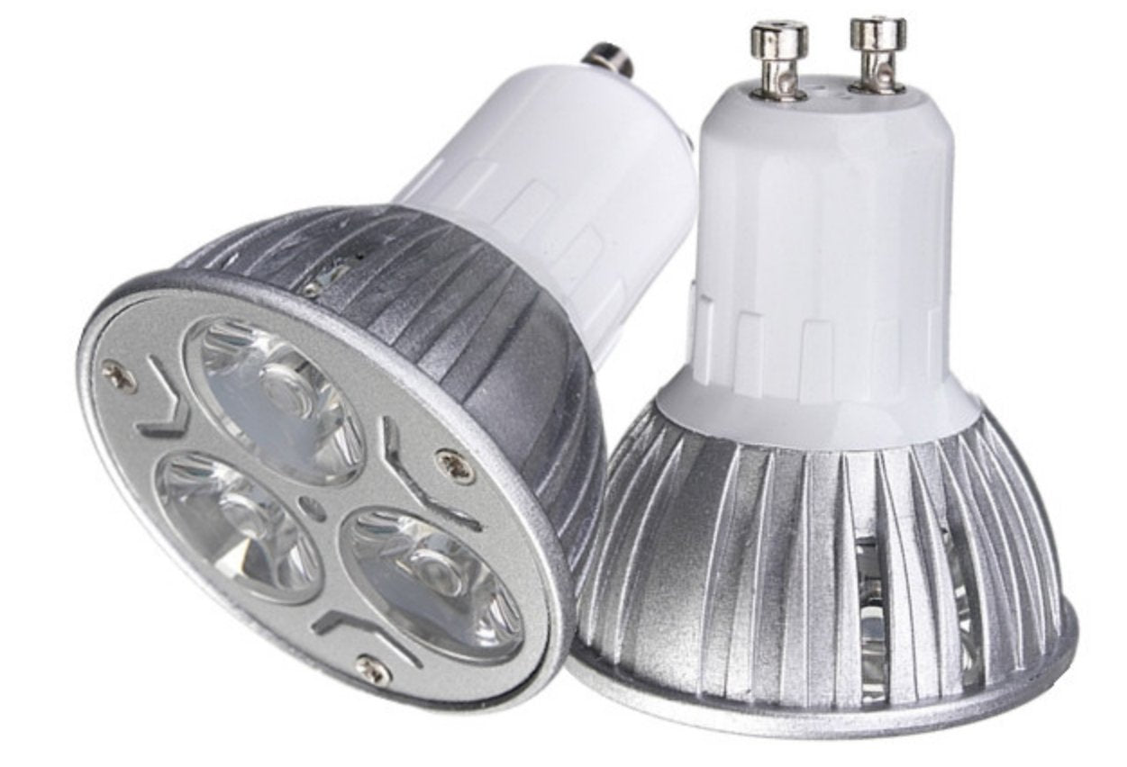 GU10 LED Light Bulbs 3W (30W Halogen Equivalent) Cool White Spot Light for Recessed Lighting, Home, Kitchen, Hotel, Bedroom - 6 Pack