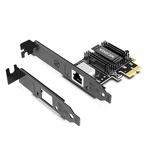 5Gb Base-T Network Card, Realtek RTL8126 Controller, NICGIGA 5G PCIe Ethernet Adapter Support WOL, 5Gbe RJ45 Port NIC Card, Windows10/11/Windows