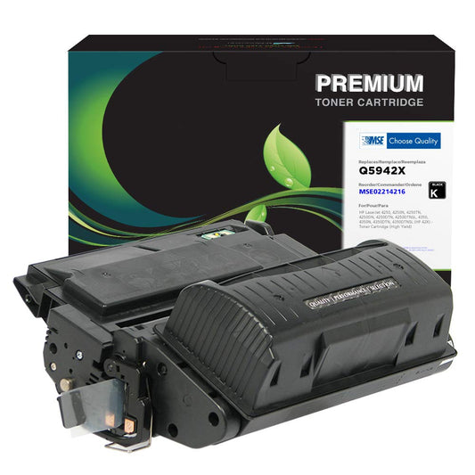 MSE Brand Remanufactured Toner Cartridge Replacement for HP Q5942X (HP 42X) | Black | High Yield