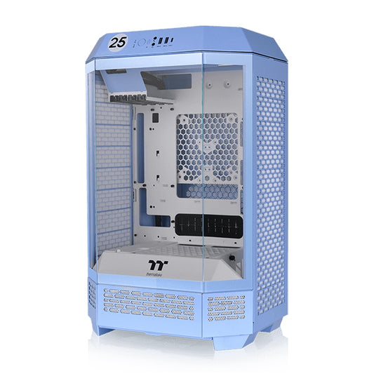 Thermaltake Tower 300 Hydrangea Blue Micro-ATX Case; 2x140mm CT Fan Included; Support Up to 420mm Radiator; Optional Chassis Stand Kit Allows