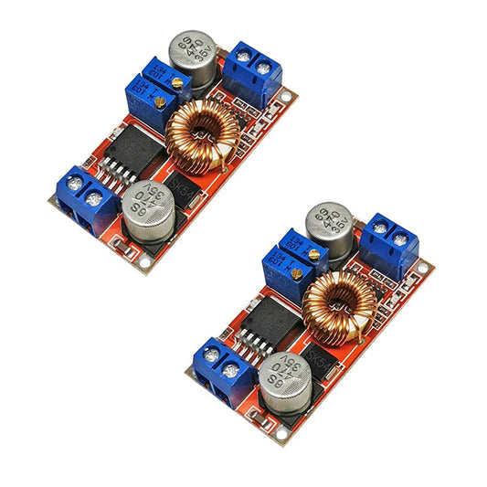 Rakstore 2pcs XL4015 5A Constant Voltage Current CC CV Module Step Down Buck Converter Board 5-32V to 0.8-30V Power Supply for Charging