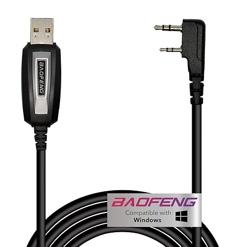 MIRKIT Baofeng Programming Cable for Two Way ham Portable radios: UV-5R, 5RA, 5R Plus, 5RE, UV-82, BF-F8HP, UV3R Plus, BF-888S, 5R EX, 5RX3, GA-2S