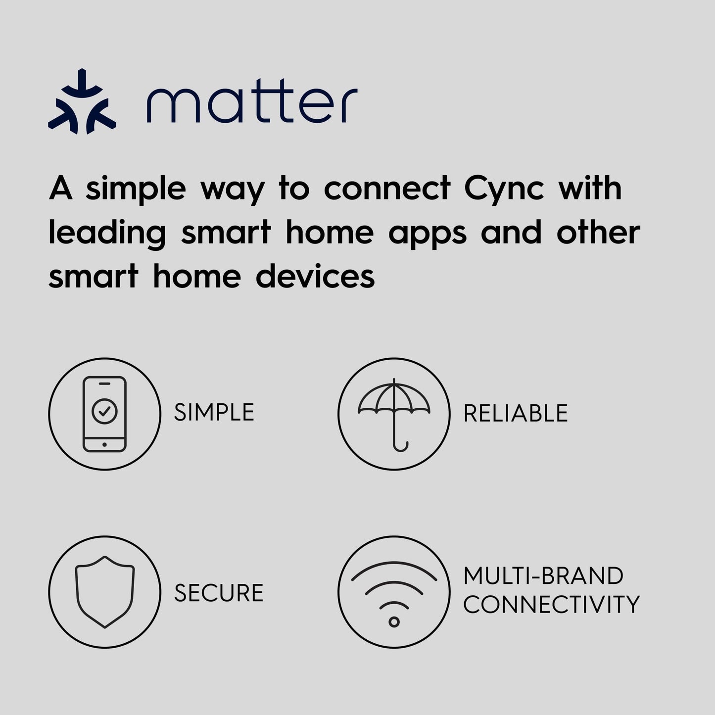 Cync GE A19 Direct Connect LED Light Bulb, Color Changing Smart Light, Matter Compatible, Compatible with Alexa and Google Home (2-Pack)