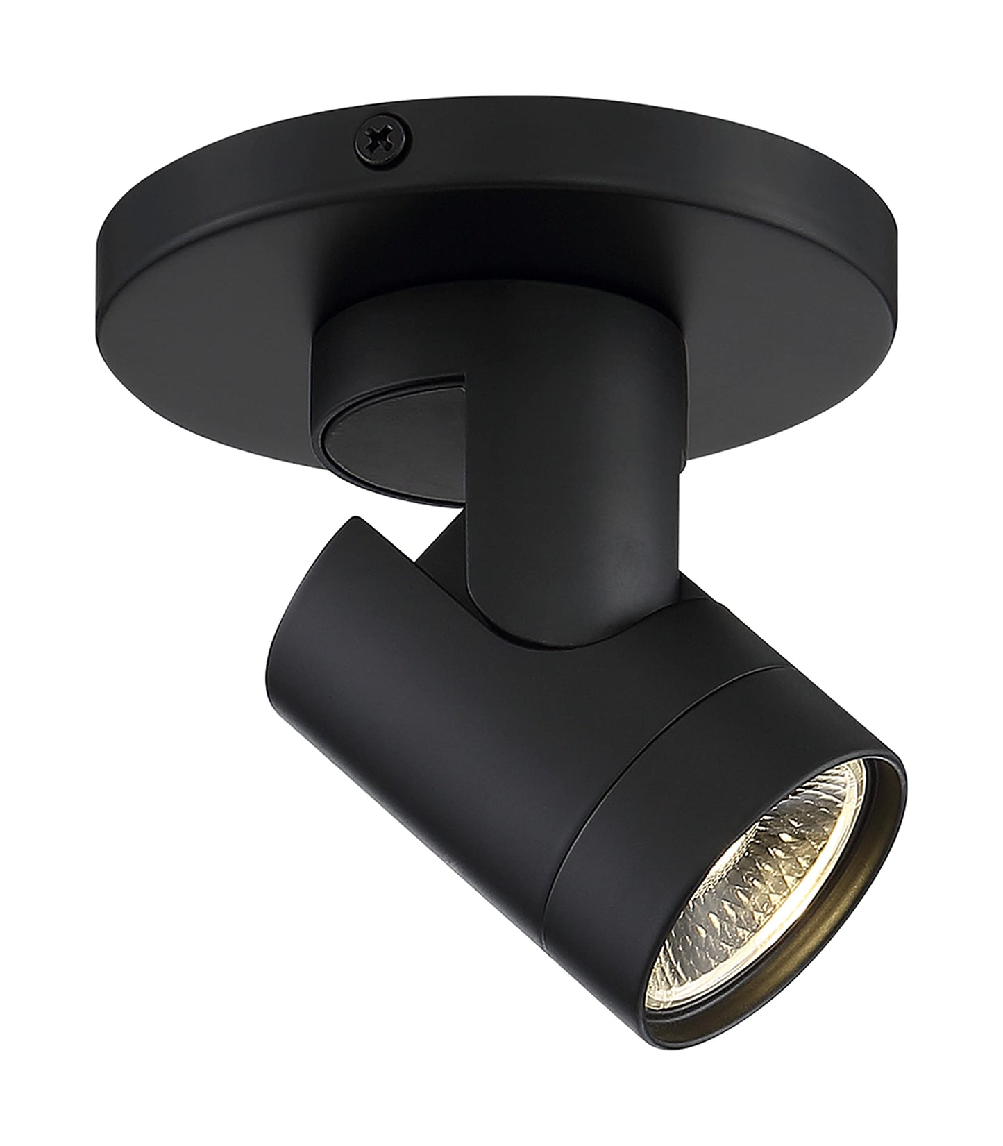 Nuvo Lighting 62/1105 12W LED Adjustable Barrel Monopoint Ceiling and Wall Spotlight, Black
