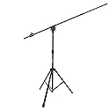 LyxPro SMT-1 Professional Microphone Stand Heavy Duty 93” Studio Overhead Boom Stand 76” Extra Long Telescoping Arm Mount, Foldable Tripod Legs &
