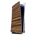 MightySkins Gaming Skin for PS5 / PlayStation 5 - Dark Zebra Wood | Protective Viny wrap | Easy to Apply and Change Style | Made in The USA