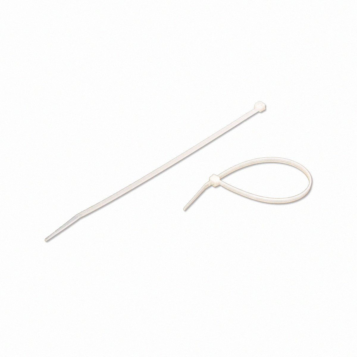NavePoint 8 Inch Nylon Cable Wire Zip Tie 40 lbs - Natural White 1000 Pack Lot Pcs Qty