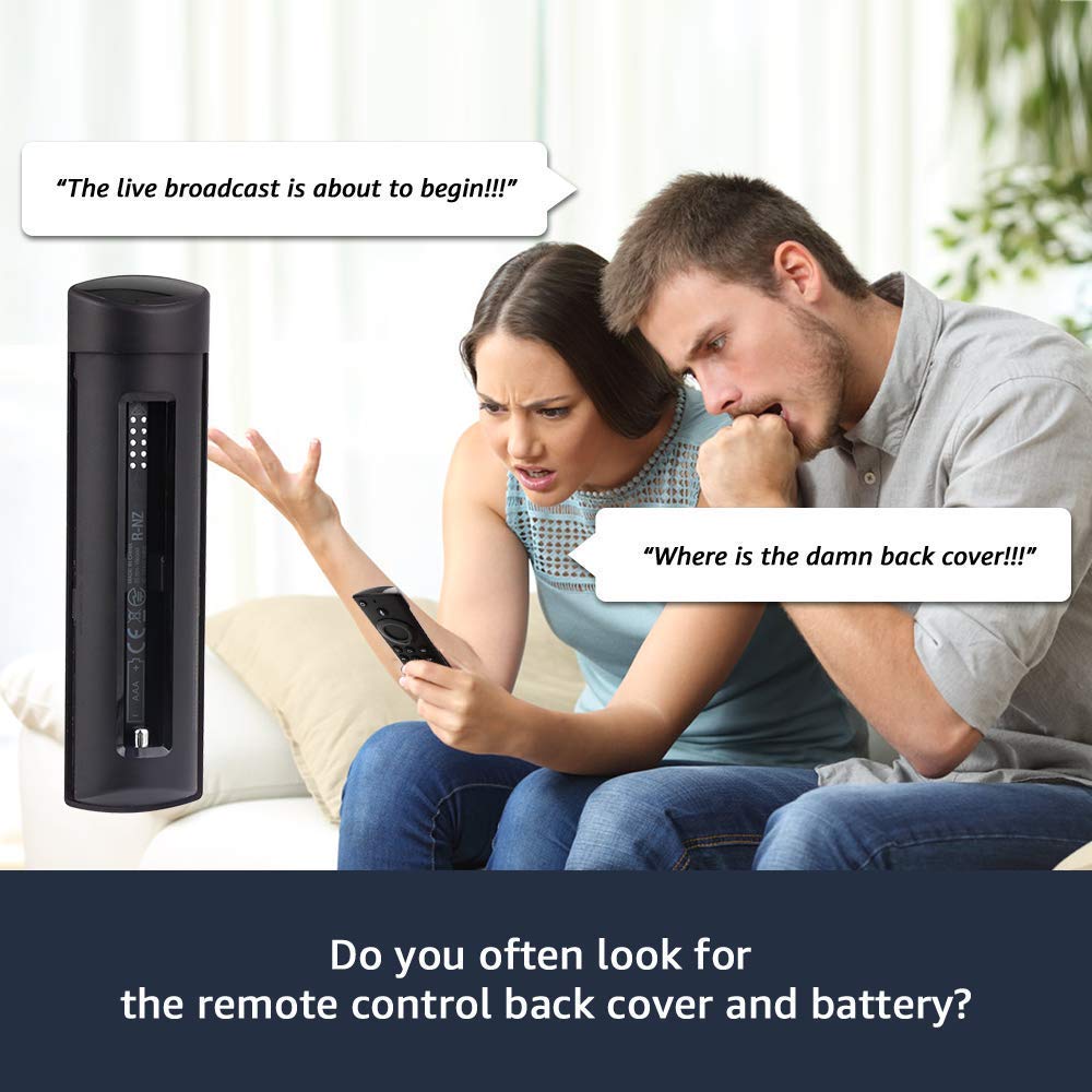 ONEBOM 3 Pack Fire Stick Remote Cover, Case for Firestick 4K / TV 2nd Gen (3rd Gen Pendant Design) Remote Control, Firestick Cover Glow in The Dark