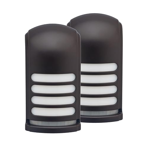 Xodus Innovations BL776 Battery Operated Motion Activated LED Deck and Stair Light, Outdoor or Indoor Use, Weather Resistant (Bronze) Pack of 2