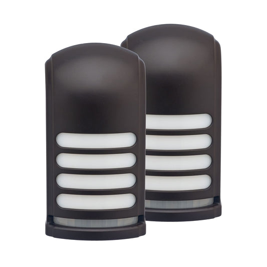 Xodus Innovations BL776 Battery Operated Motion Activated LED Deck and Stair Light, Outdoor or Indoor Use, Weather Resistant (Bronze) Pack of 2