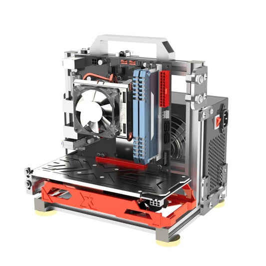 ATX Computer Case PC Test Bench Vertical Overclocking Open Aluminum Frame Chassis Rack DIY Computer Motherboard Case Rack Creative Personality Open PC
