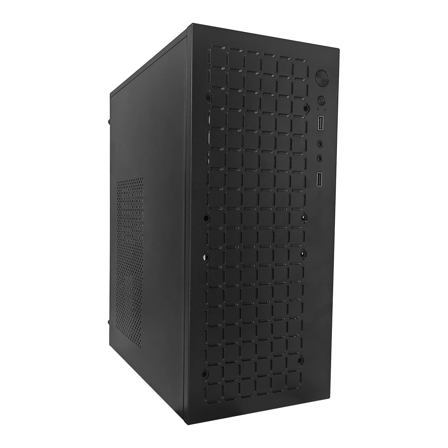 V600 High Airflow Micro ATX PC Case - Supports MATX, Mini - ITX - with USB3.0, 3.5" HDD Compatibility - Ideal for Gaming (Black)