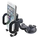 Fonus Car Mount Windshield Holder Compatible with iPhone 16/Pro/Max/Plus, Glass Cradle Swivel Dock Suction