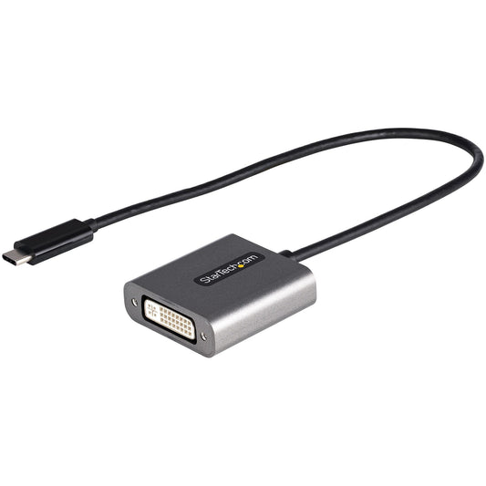 StarTech.com USB C to DVI Adapter - 1920x1200 USB Type C to DVI-D Display/Monitor Video Converter, USB-C Dongle, Thunderbolt 3 Compatible, 12"