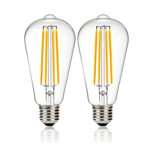 SHUWDKAR 12V Light Bulb 2700K Warm White E26 12V LED Bulb 12V-36V DC/AC