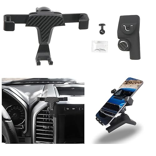 ITrims Car Phone Holder for Ford F-150 F150 2015-2020, Car Air Vent Cell Phone Holder Cradles Mount Compatible for iPhone 11 pro/XS/XR/X/8/7, Galaxy