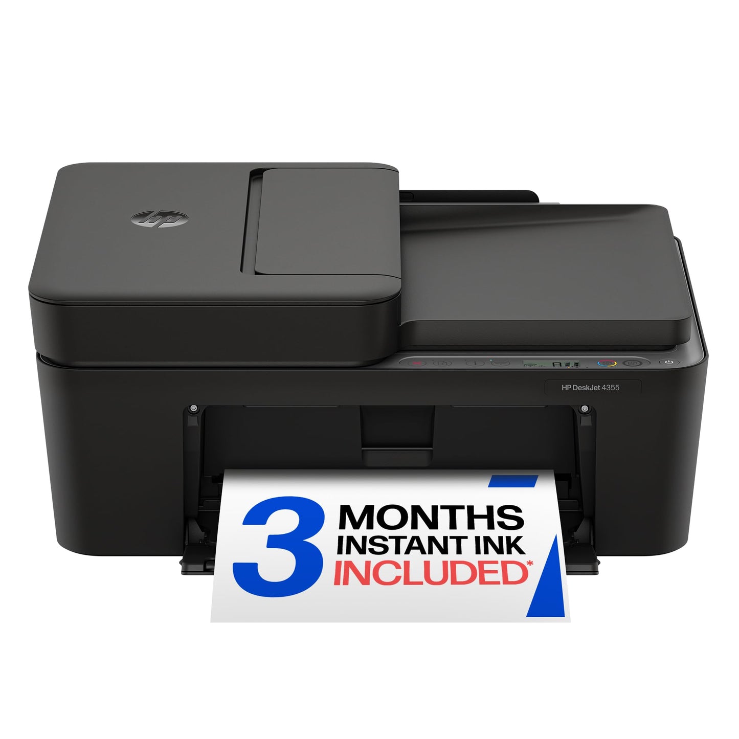 HP DeskJet 4355 Wireless All-in-One Color Inkjet Printer, Scanner, Copier, Best-for-Home, 3 Month Trial of Instant Ink Included, AI-Capable (AJ4Y0A)