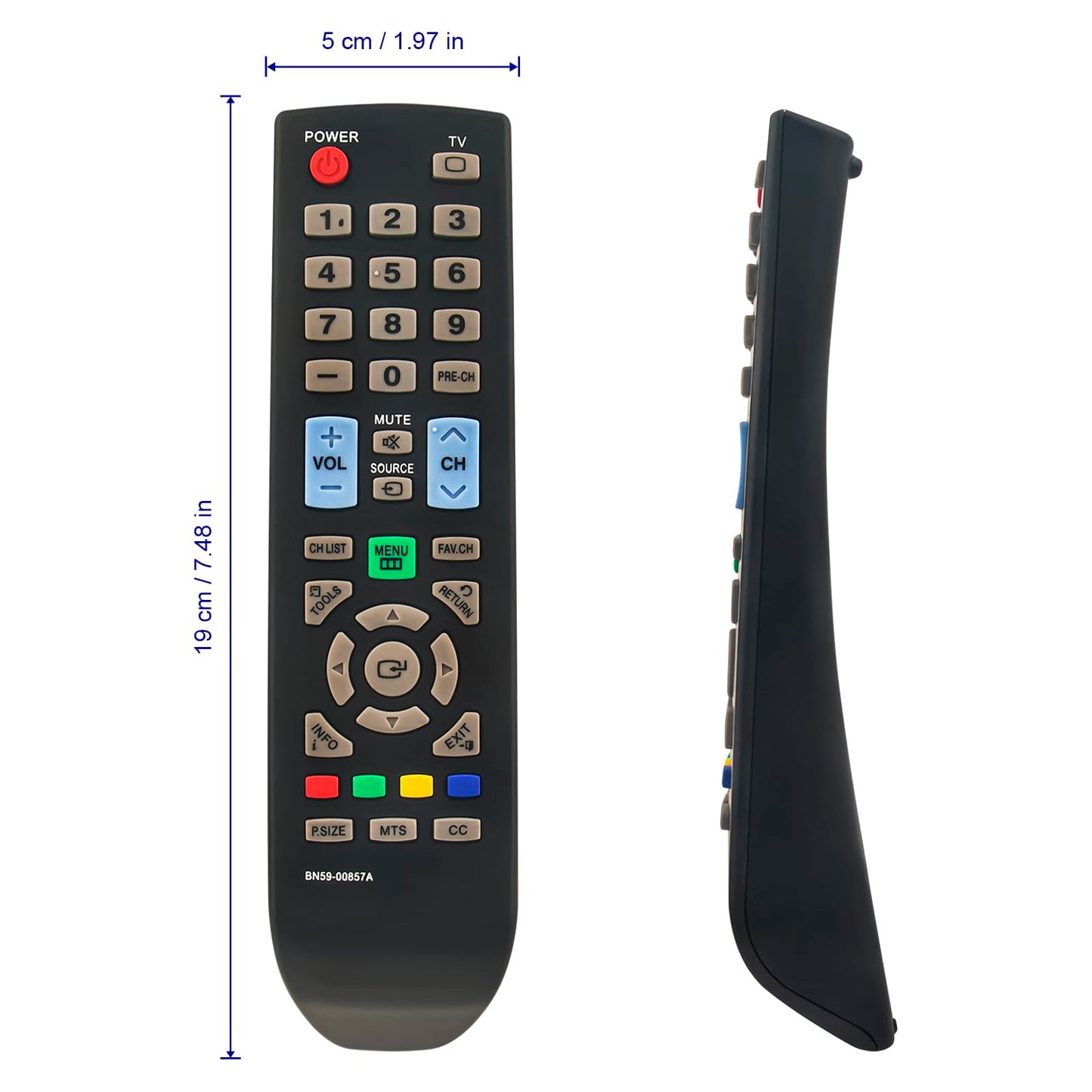 New BN59-00857A Replaced Remote Control fit for Samsung TV 933HDPLUS LN26B460 L25EMNKUY/ZA L25EMNKUYZA LN19B360C5D LN19B360C5DUZA LN19B360 LN22B50