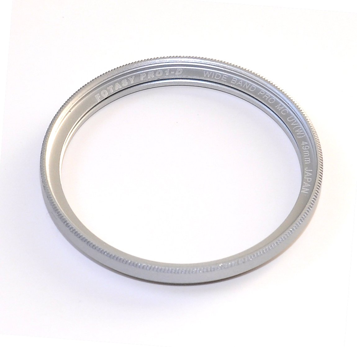 Fotasy 49mm Silver Ultra Slim UV Protection Lens Filter, Nano Coatings MRC Multi Resistant Coating Oil Water Scratch, 16 Layers Multicoated 49mm UV