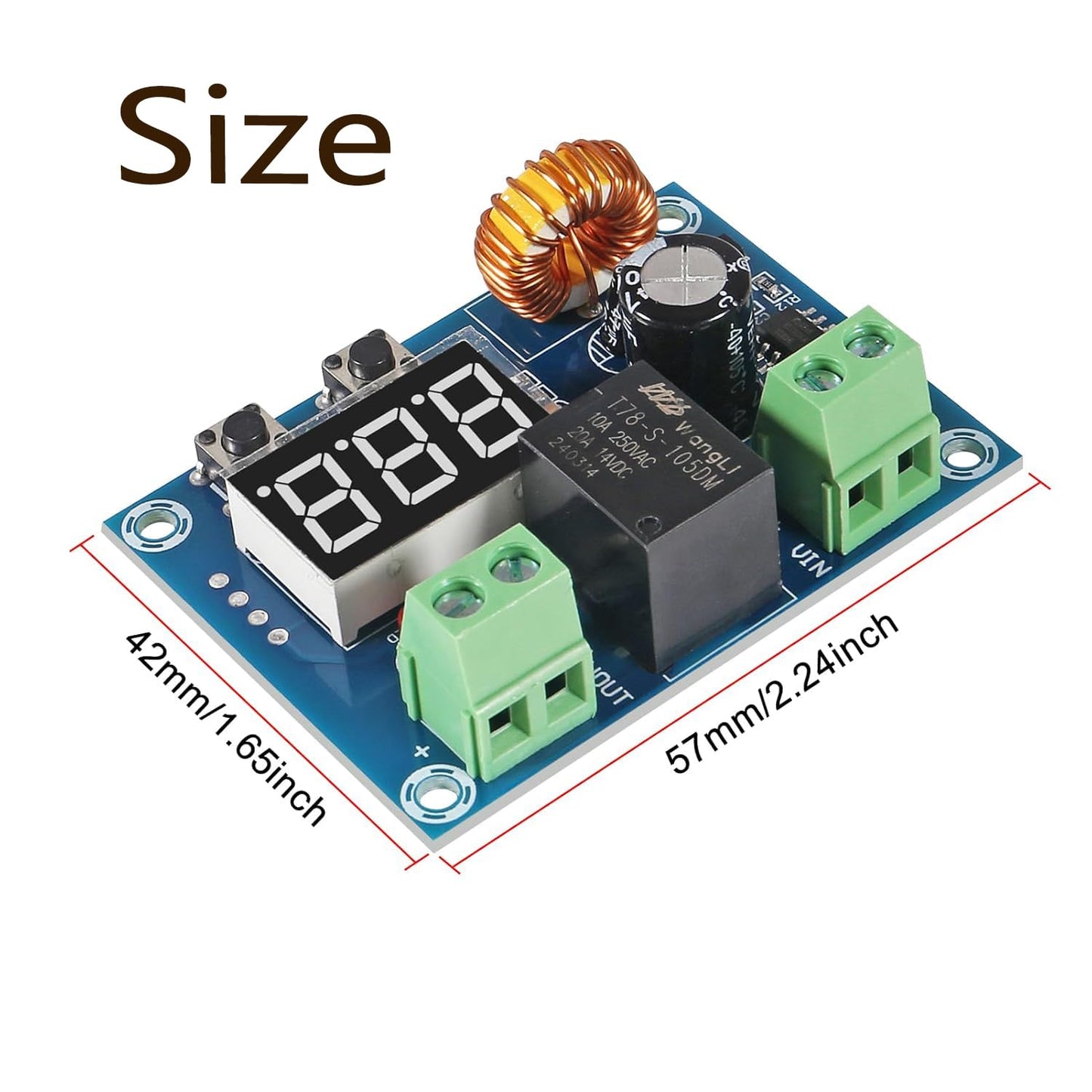 4PCS 12V-36V DC Voltage Protection Modules XH-M609 Over-Discharge Circuit Protection Module Digital Low Voltage Protector Disconnect Switch…