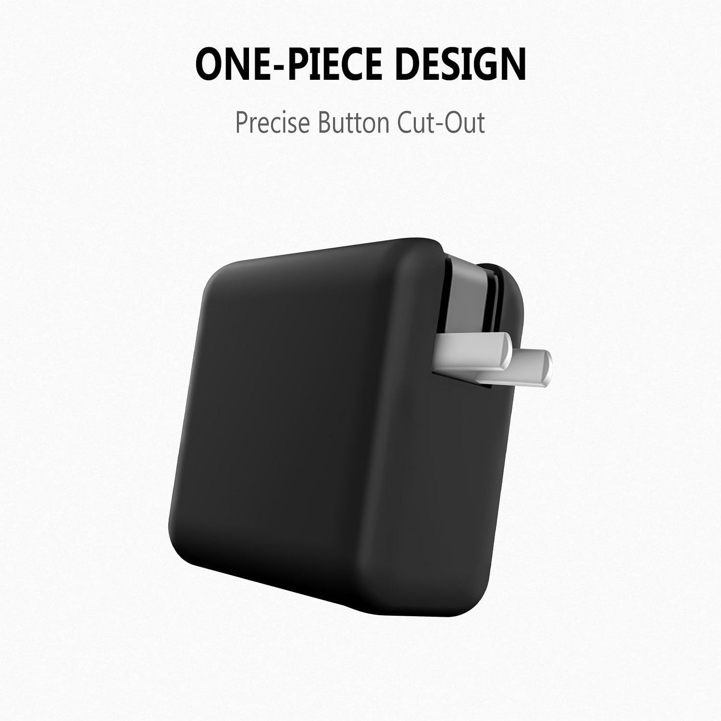 Geiomoo Soft Silicone Case for Anker Zolo 140W, Flexible Scratch Resistant Cover (Black)