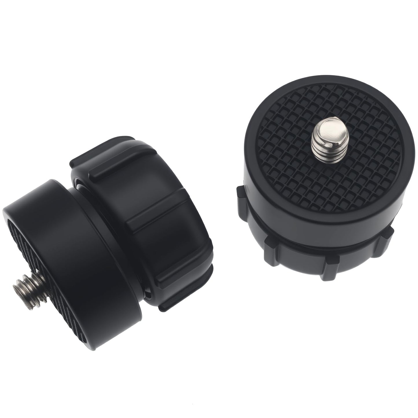 SYCZIOHU 17 MM Ball Head Bracket Connector with 1/4 Inch Screw for Phone Stand, Tripod and Camera Stand (2 PCS Black)