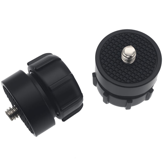 SYCZIOHU 17 MM Ball Head Bracket Connector with 1/4 Inch Screw for Phone Stand, Tripod and Camera Stand (2 PCS Black)
