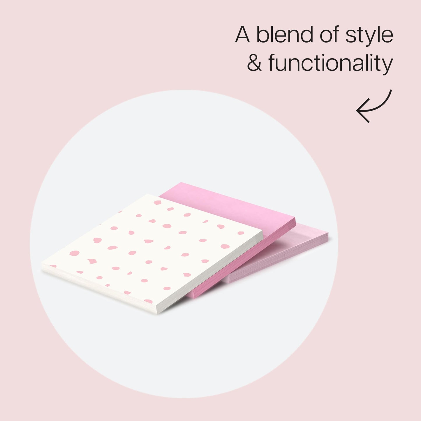 Post-it Polished Patterns, 3 x 3 in, 3 Sticky Notes Pads