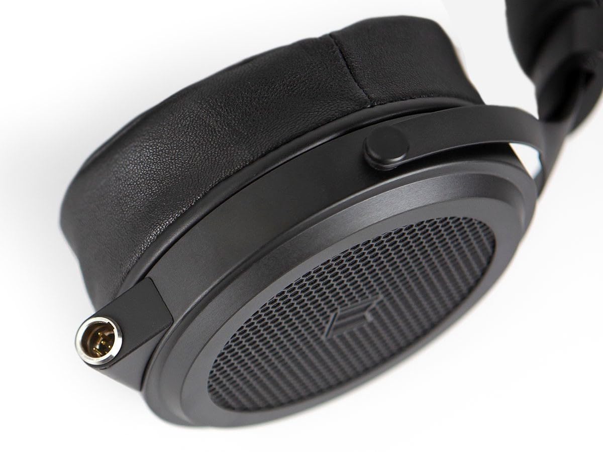 Monolith M1570 Over Ear Open Back Balanced Planar Headphones - with Plush, Padded Headband, Removable Earpads, Low Distortion for Studio, Black