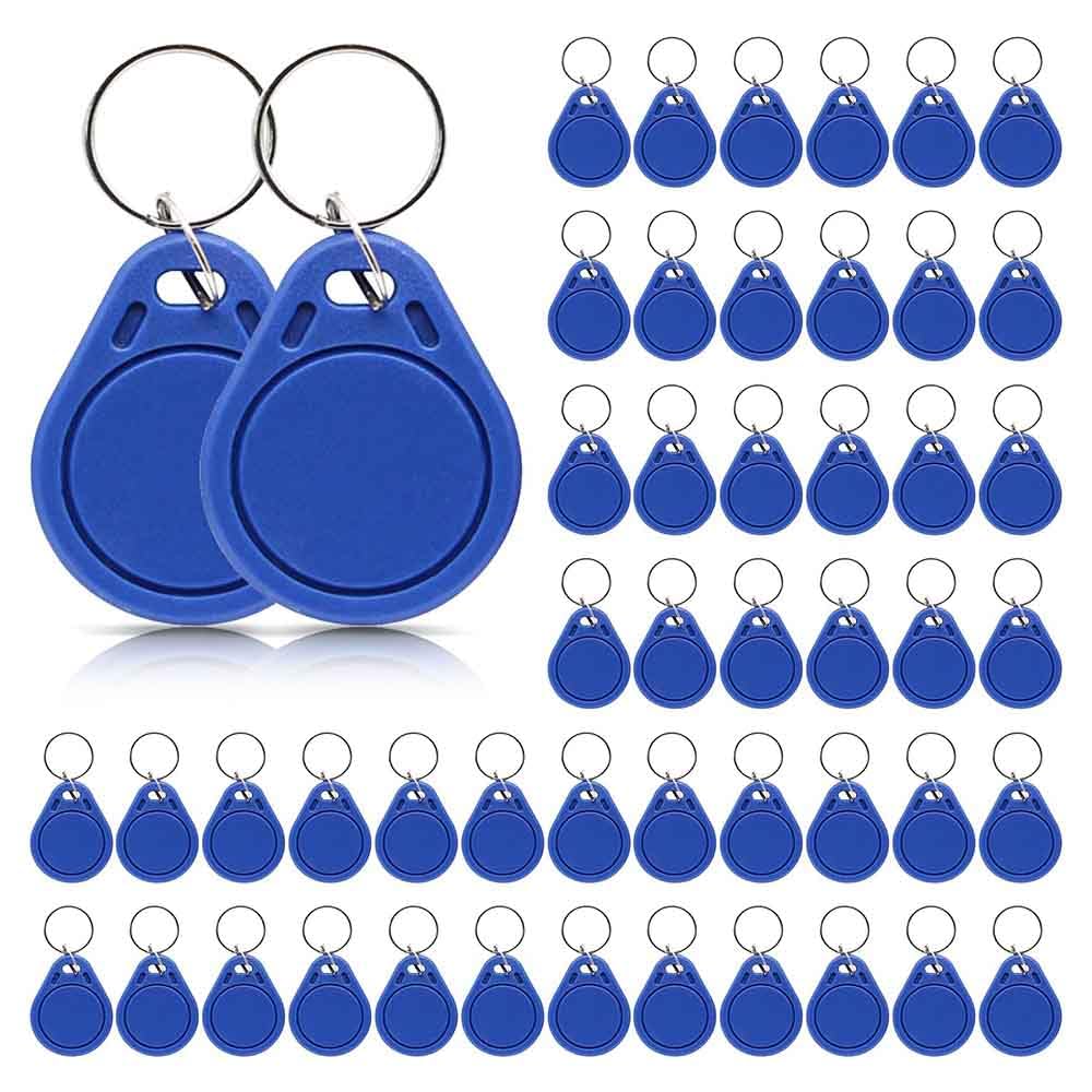 13.56MHz RFID TT Lock Key Fob Proximity IC Card ISO14443A Token Tag for Electronic Smart Door Lock, Compatible with Classic 1K Card M1, Read Only
