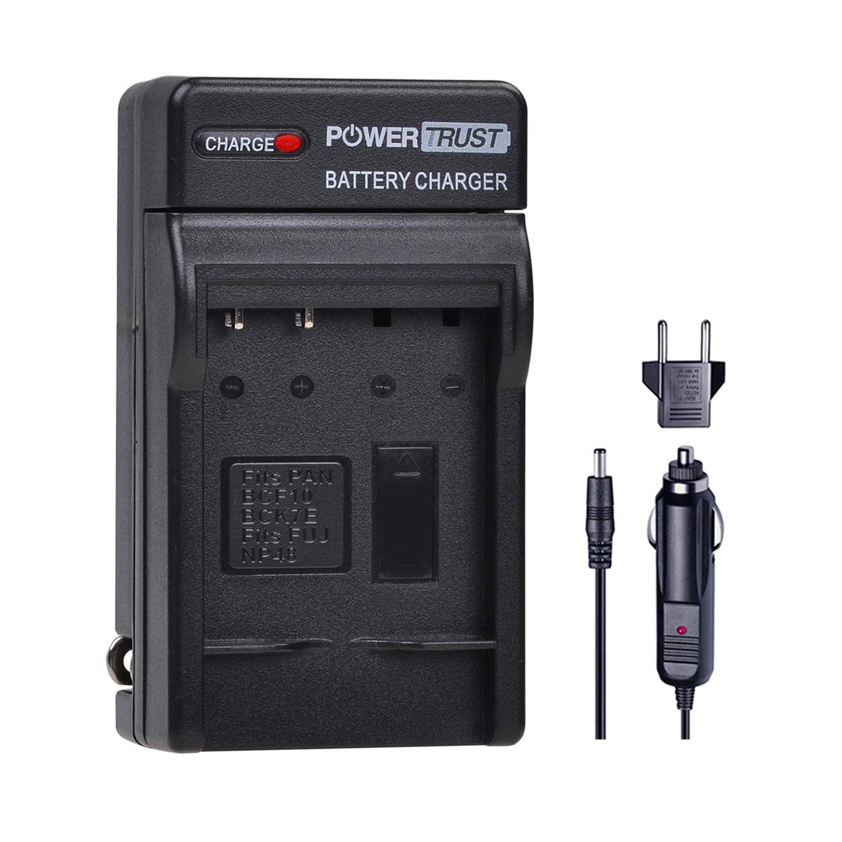 PowerTrust DMW-BCK7 Battery and Charger Kits for Panasonic DMWBCK7 DMC-SZ02, DMC-SZ1, DMC-SZ5, DMC-SZ7, DMC-TS20, DMC-TS25, DMW-BCK7PP, DMW-BCK7E