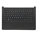 Replacement Keyboard Palmrest Touchpad Upper Case Top Cover for HP 14Z-DK 14-DK 14-CF 14S-CF Laptop Assembly L91187-001 6070B1751302 Jet Black