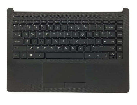 Replacement Keyboard Palmrest Touchpad Upper Case Top Cover for HP 14Z-DK 14-DK 14-CF 14S-CF Laptop Assembly L91187-001 6070B1751302 Jet Black