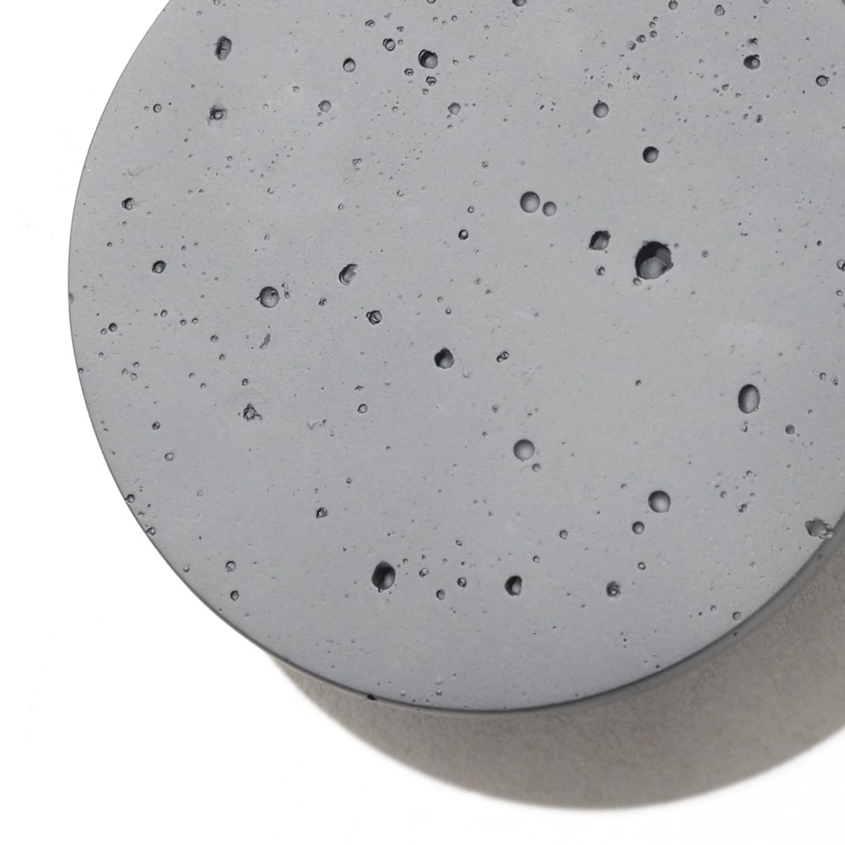 DUHU Led Wall Sconce Round,Grey Cement Wall Lamp Hardwired,Minimalist Wall Mount Light with Sleek Finish Design,Modern Indoor Sconces Lighting