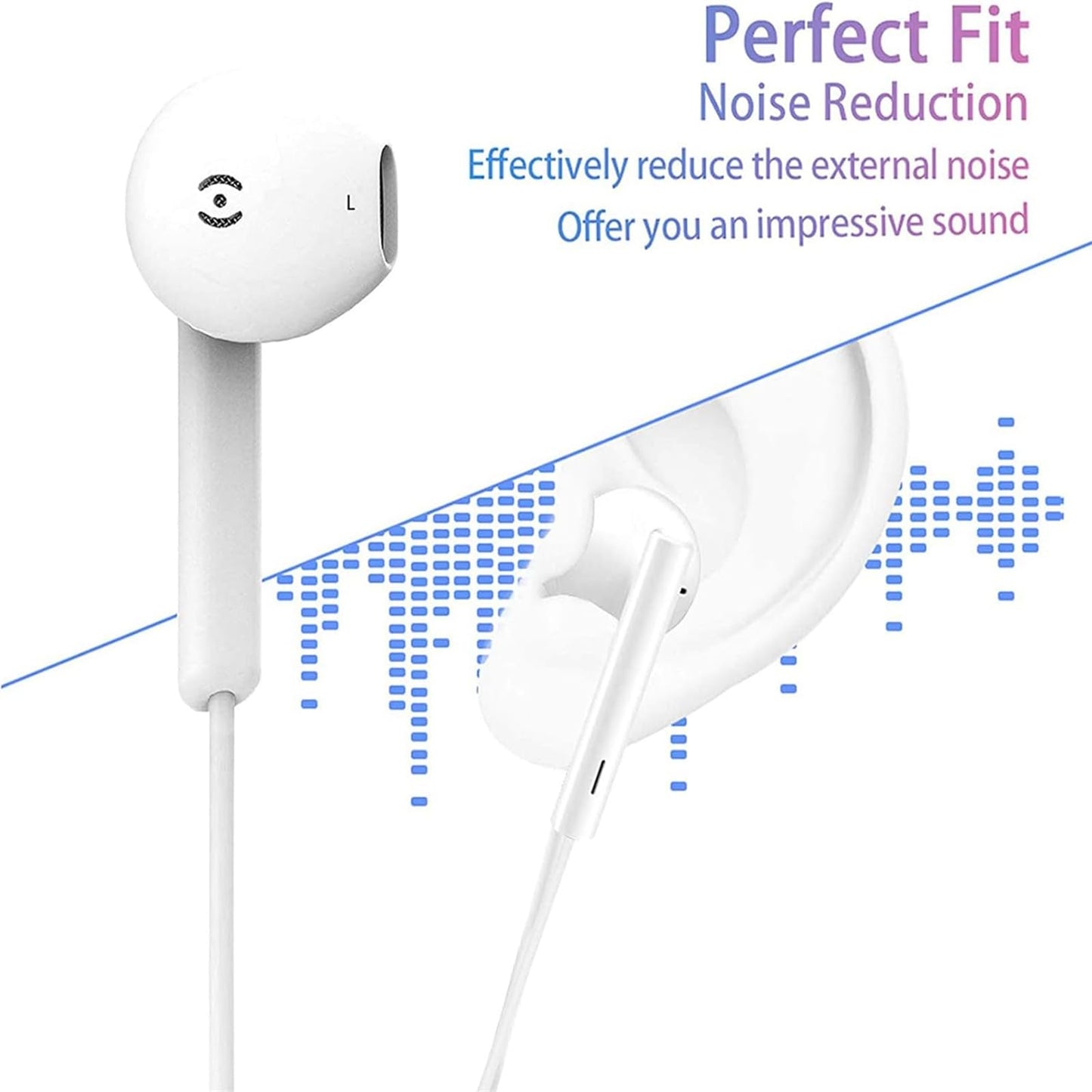 GAXIWILO 2 Packs for iPhone Earbuds Wired Headphones Earphones with 3.5mm Wired [MFi Certified] with Mic, Volume Control Support…