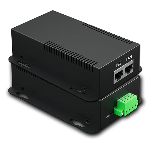 PROCET PoE System Gigabit PoE Splitter, 24V/2.96A, IEEE802.3 af/at/bt Compliant, 10/100/1000Mbps, High Power Communication Station /Wireless APs