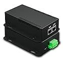 PROCET PoE System Gigabit PoE Splitter, 24V/2.96A, IEEE802.3 af/at/bt Compliant, 10/100/1000Mbps, High Power Communication Station /Wireless APs