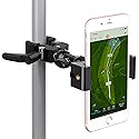 iTODOS Cell Phone Holder Mount Clip for Golf Cart,Wheelchair Walker,Stroller,Spin Bike, Table, Clamp Fits iPhone,Galaxy, Nexus,Most Phones and GPS up