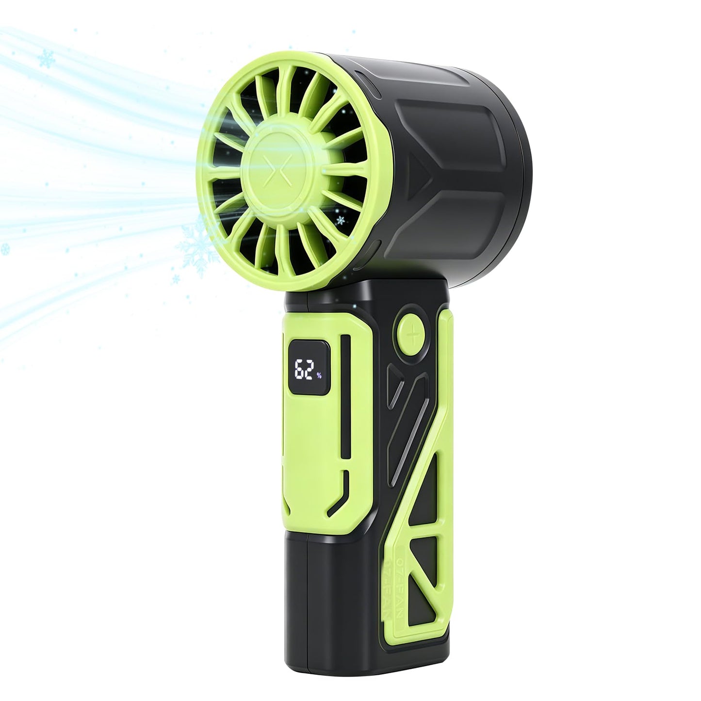 Mini Portable Fan, Handheld Turbo Fan, 100-Speed Digital Display, 4000mAh
