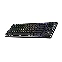 Logitech G PRO X TKL Lightspeed Wireless Gaming Keyboard, Ultra-Portable Tenkeyless Design, LIGHTSYNC RGB, PBT keycaps, Linear Switches (GX Red)