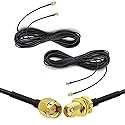 CORONIR 16ft SMA Extension Cable SMA Male to SMA Female RF Connector Adapter WiFi 3G 4G LTE Antenna Extension Cable 2pack