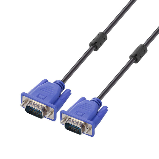ENUODA Blue VGA Cable 15 Pin Male to Male Plug Computer Monitor Cable Wire Cord?4.9 Feet