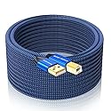 GOSYSONG 20ft USB 2.0 Printer Cable High Speed USB A to USB B Cable Compatible with HP, Canon, Dell, Epson, Xerox Printers (Blue)
