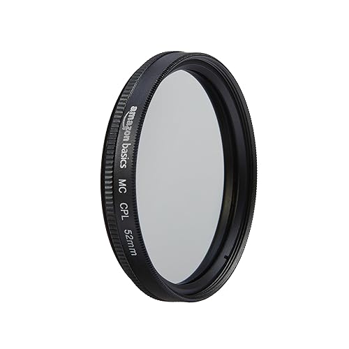 Amazon Basics Circular Polarizer 16 Multi-Layer Coatings Camera Lens Filter with 360° Rotatable Frame - 52 mm