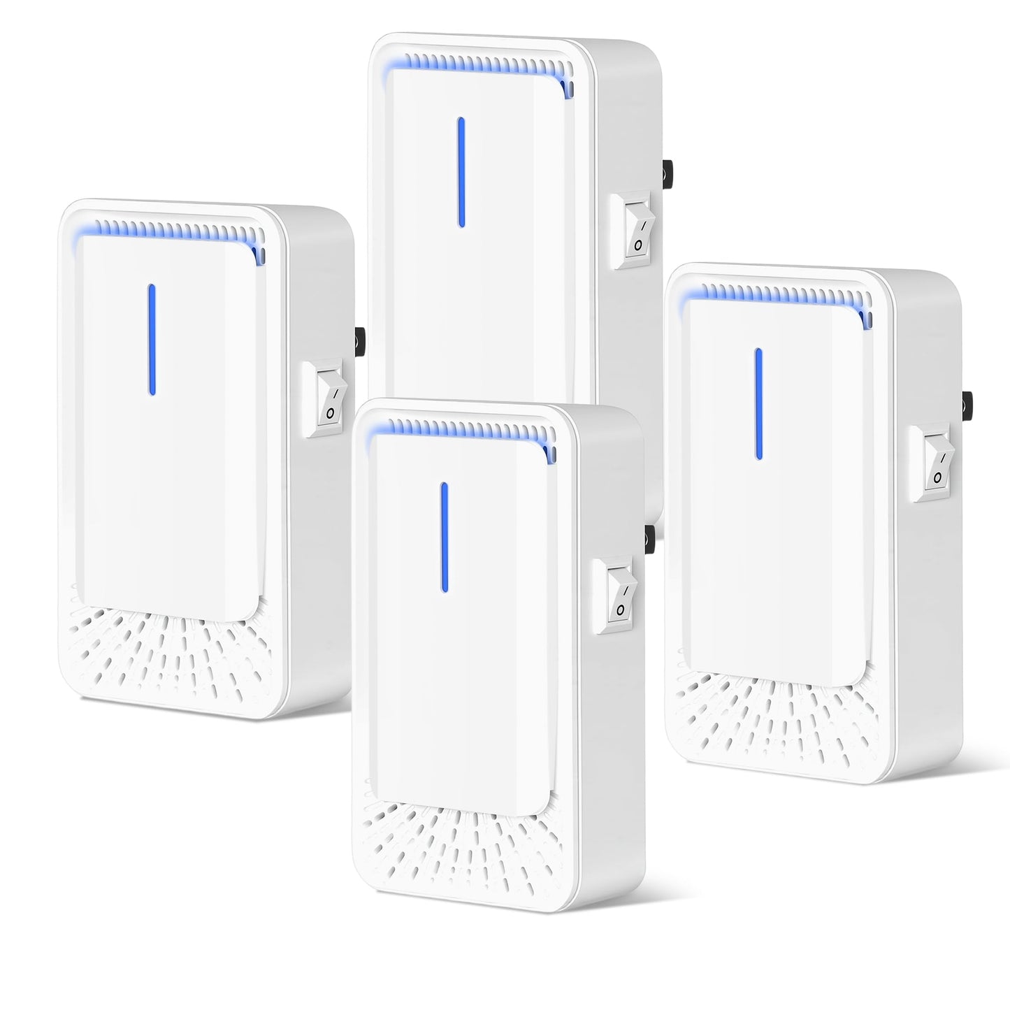 Herbal Bliss Negative Ion Generator, 4-Pack Plug-In Units for Small Rooms